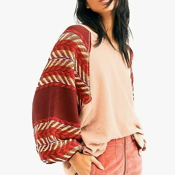 EUC Free People We The Free Rainbow Dreams Pullover Medium - Picture 1 of 4